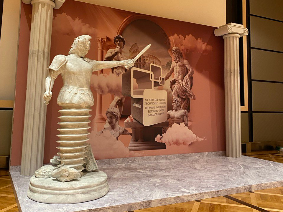 Custom Gladiator Sculpture for Dental Conference