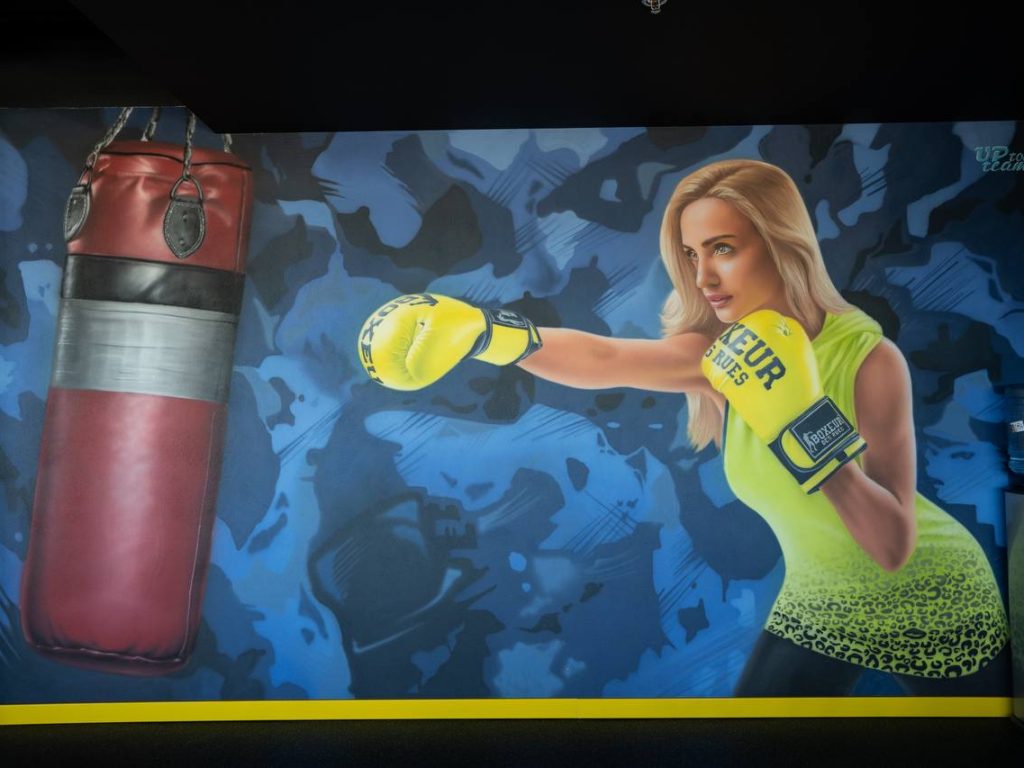 Corporate Office Gym Interior Mural