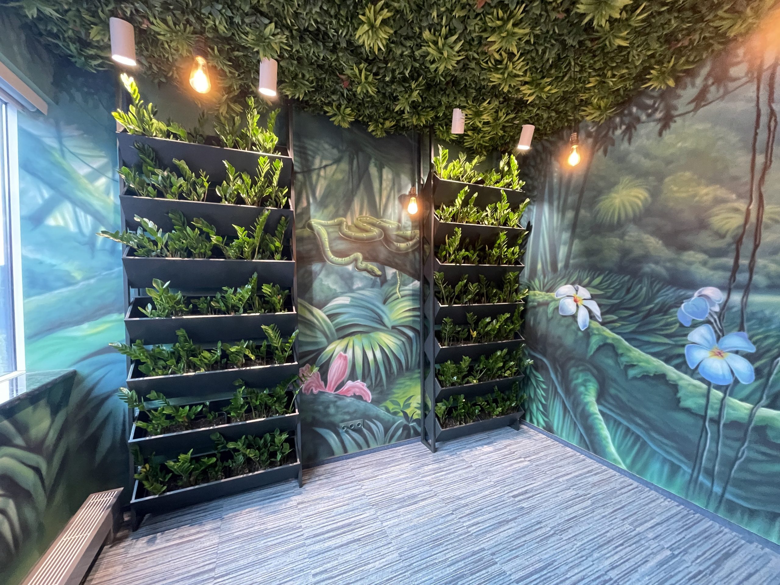“Urban Jungle” Office Lounge Mural