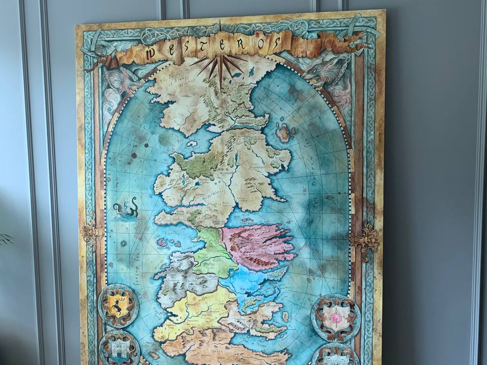 Westeros Map Canvas Painting